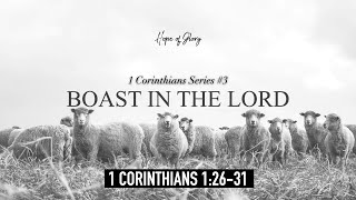 BOAST IN THE LORD