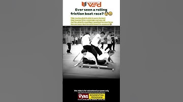 Rolling Friction Boat Race?! Physics at Work #shorts #viral #physics #science