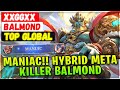 Maniac hybrid meta killer balmond  top global balmond  xxggxx  mobile legends emblem and build