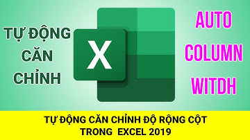 Thủ Thuật Excel   Tự Động Căn Chỉnh Độ Rộng Cột Trong Excel 2019