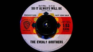 OSA Plays the Record: The Everly Brothers - So It Always Will Be / Nancy's Minuet OG Promo 45