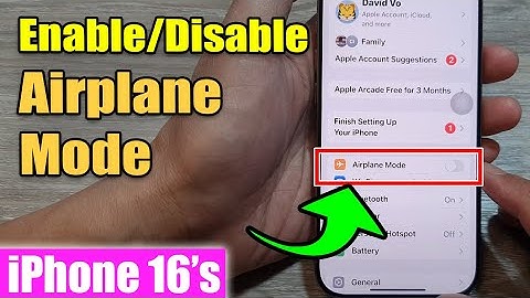 iPhone 16/16 Pro Max: How to Enable/Disable Aeroplane Mode