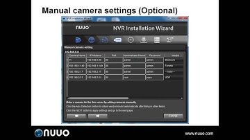 NUUO Titan NVR_Install Wizard  Getting started