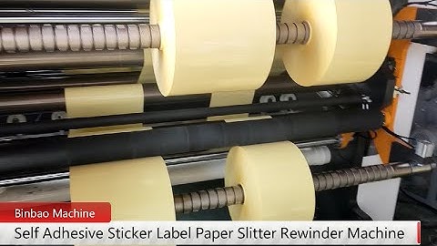 Self Adhesive Sticker Label Paper Roll  Slitting Rewinding Machine With Automatic Unload System