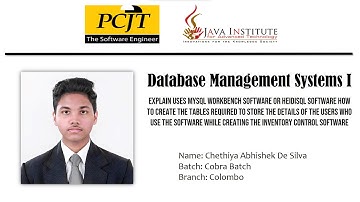 Java Institute For Advanced Technology | DBMS Question Sets Discussion | Question Set 31