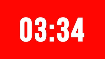 3 Minute 34 Second Timer With Alarm Without Music