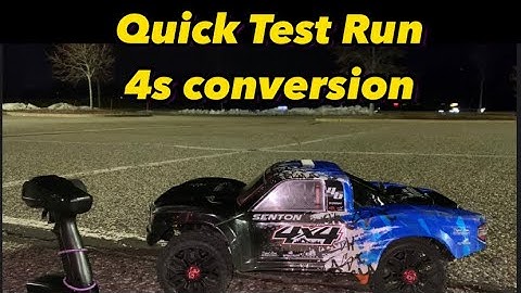 Arrma Senton BLX v3-4s Conversion-Quick Test Run-4s Lipo-
