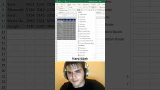 Excel Auto Borders & Auto Heading Trick 🔥 | Smart Table Hack!