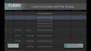 Flame Capsule 002 - Customising Date and Time Display - Flame 2021