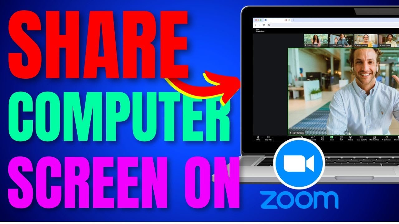How to Share Your Computer Screen on Zoom - YouTube