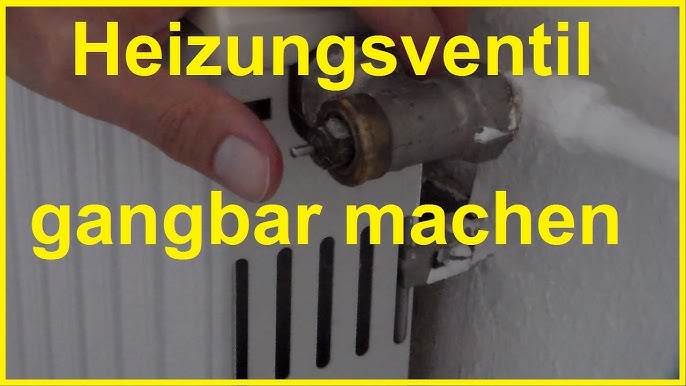 Heizungsventil klemmt Stift federt nicht - Ventil gangbar machen -  Heizkörper Thermostat reparieren 