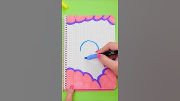 So Cute! 😍📒 DIY Notebook Cover with Your Name #school  #kidsvideo