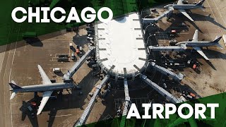 Chicago O'Hare Airport - from Start to Finish