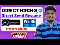 🔥Finally Direct Send Resume Hiring | ASE, Data Analyst Hiring | Off-Campus Drive 2026, 2025, 2024-21