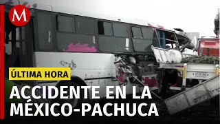 Un trágico accidente vial cobra la vida de una persona en la carretera México-Pachuca