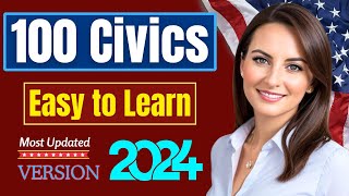 NEW! 100 Civics Questions and Answers (One & Easy Answers) for US Citizenship Interview 2024