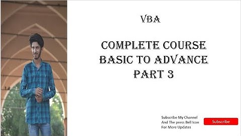 Excel Macros Introduction part 3 Urdu Turtorial by Asawar Saikhu