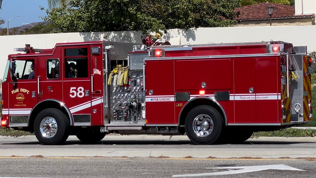 Chula Vista FD Engine 58 Responding - YouTube