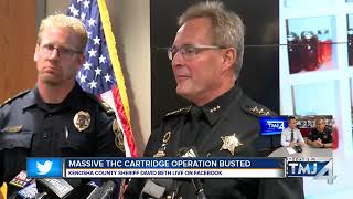 Kenosha County Sheriff David Beth joins Facebook Live to talk about massive THC cartridge bust