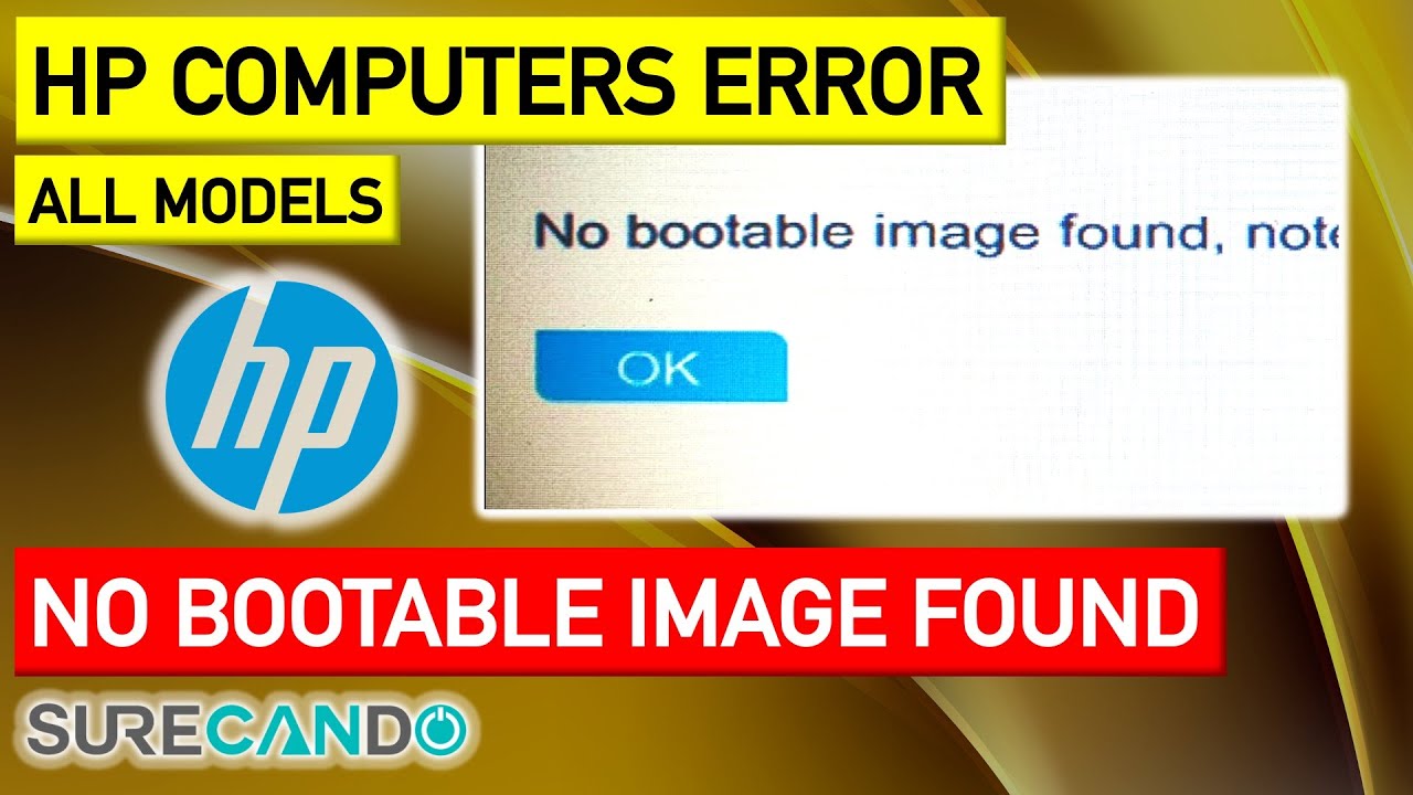 No Bootable Image Found Notebook Will Be Shutdown Live Repair Fix Hp Uefi Ssd Nvme 2280 Sata Youtube