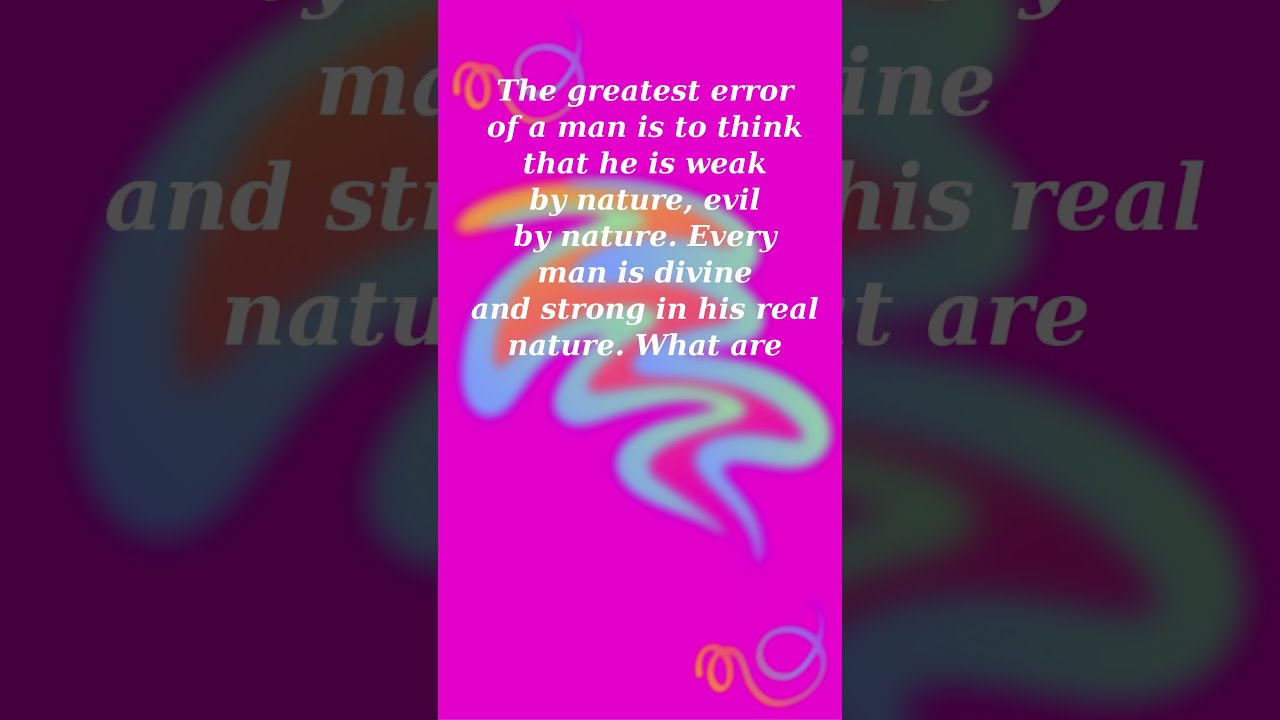 The Greatest Error 