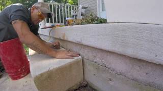 Fixing Sinking Concrete Steps with PolyLEVEL™ in Delaware.