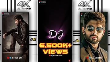 🔥Allu Arjun Attitude Status 🔥4k Full Screen Status|4k Full Screen WhatsApp Status|#Ajscreation07