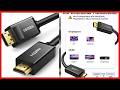 UGREEN DisplayPort to HDMI 6FT Cable: Reliable 4K UHD Video and Audio Connection
