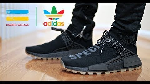 (💤 😴) PHARRELL NMD HUMAN RACE BLACK GUM REVIEW & ON FEET