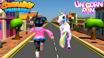 Subway Princess Runner V/S Unicorn Run - Endless Run | Android/iOS Gameplay HD