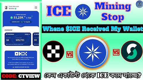 ICE Mining Stop | ICE Network Latest Update | ICE Referral Code: CTVIEW