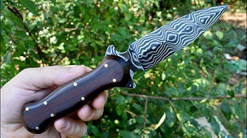 Forging a Damascus Boot knife