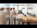 Overview: HUANUO Computer Monitor Wall Mount for 22"-35" Screens, Wall Mount Monitor Arm Holds u...
