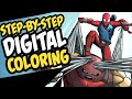 Digital Coloring | Step-by-Step Comic Book Style Colors