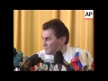Russia  mir cosmonauts press conference
