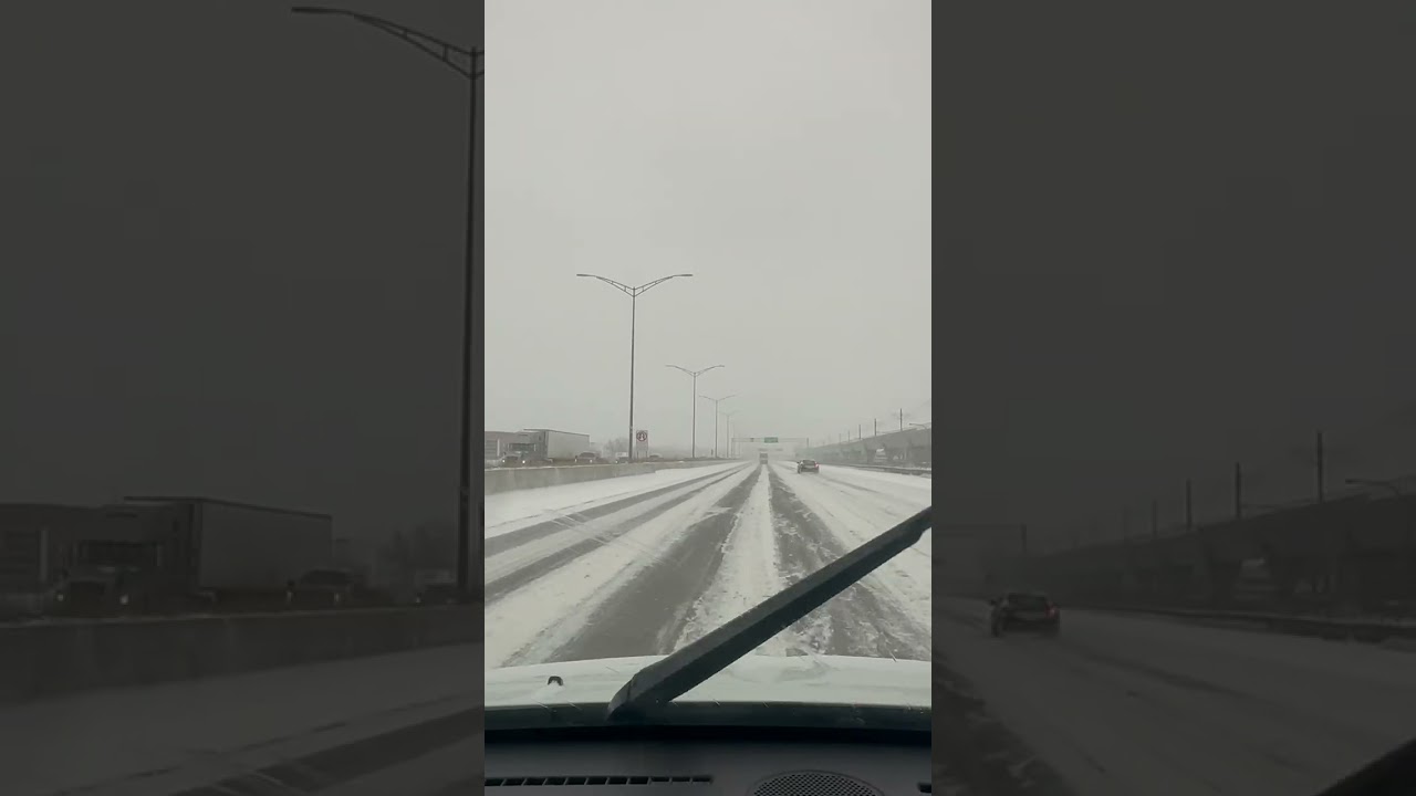 السياقة في ظروف صعبة (عاصفة ثلجية)