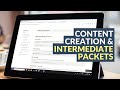 "Intermediate Packets" in Notion for your content creation process