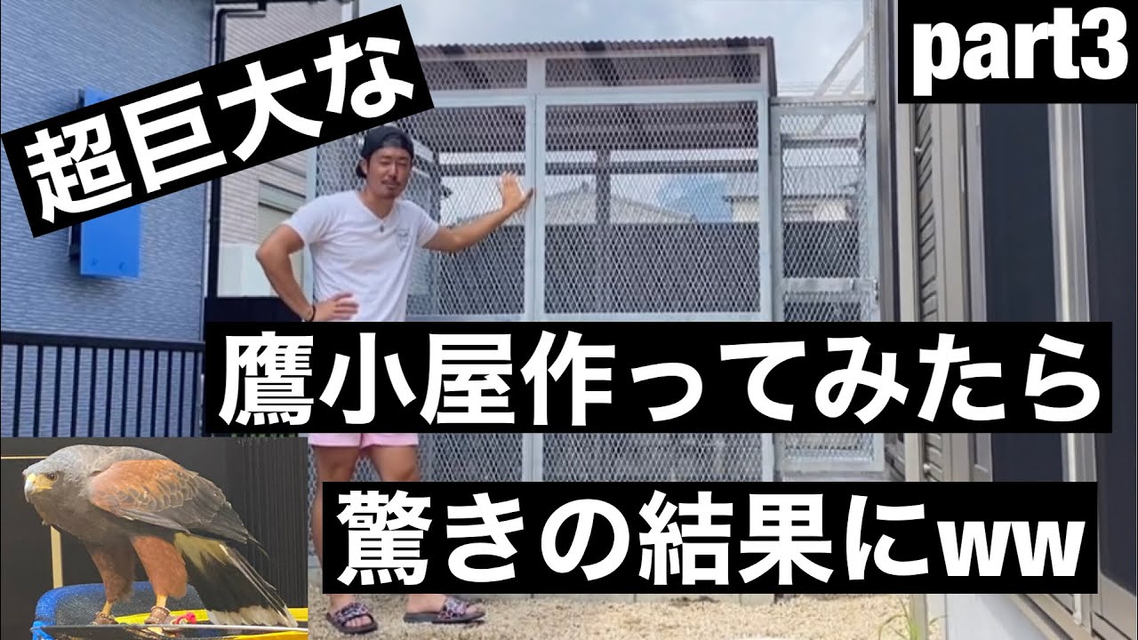鷹匠】鷹小屋作成！#3/3 - YouTube
