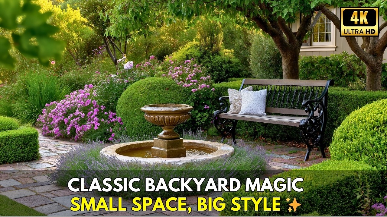Classic Backyard Landscaping Ideas: Elegant Small Yard Designs for Timeless Outdoor Spaces