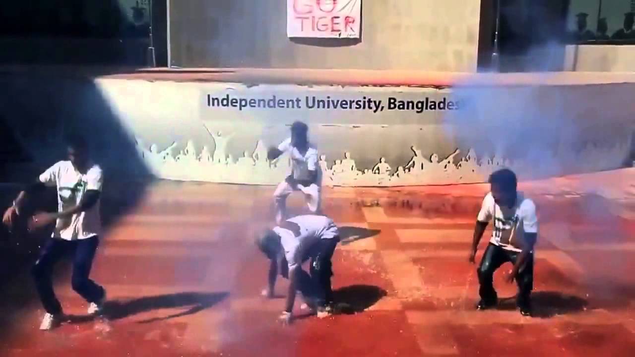 Independant University IUB   ICC T20 World Cup Bangladesh 2014,Flash Mob