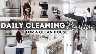 *NEW* DAILY CLEANING ROUTINE | EASY HABITS FOR A CLEAN HOME | ALL DAY CLEAN WITH ME 2021