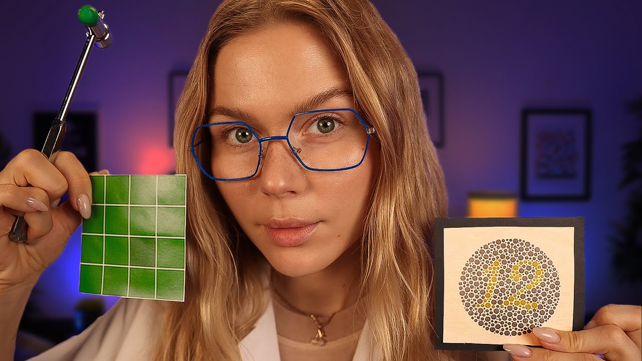 ASMR Focus, Coordination & Color Blind Vision Test RP ~ Medical RP ...