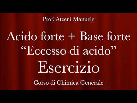 Video: Cosa succede quando si titolare un acido forte con una base forte?