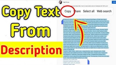 How To Copy Text From YouTube Description | Description Ko Copy Kaise Kare | Copy Description Link