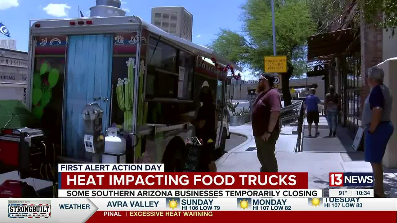 Food trucks adapt to extreme heat conditions