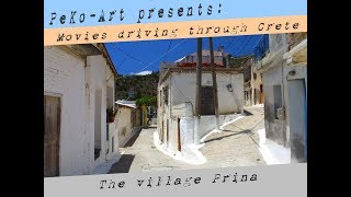 Kreta - Crete - Driving Through The Village Prina