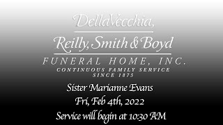 Sister Marianne Evans, Funeral Service