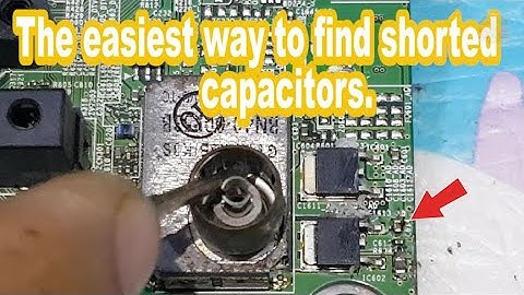 The easiest way to find shorted capacitors.