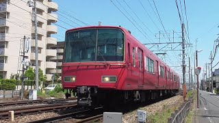 名鉄6827F 1096ﾚ普通東岡崎 下砂入信号場付近通過