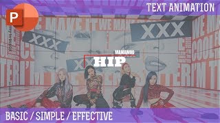 [PPT] Lower Thirds, Text Animation, Kinetic Typography, KPOP, MAMAMOO, HIP, 마마무, 힙